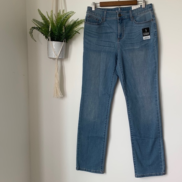 Nwt St Johns Bay Mid Rise Vintage Wash 